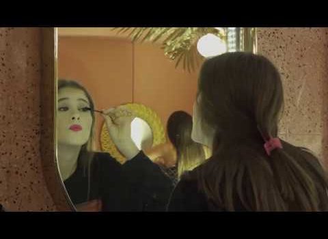 rodaje con dronEmilie Disco de vinyl Backstage de