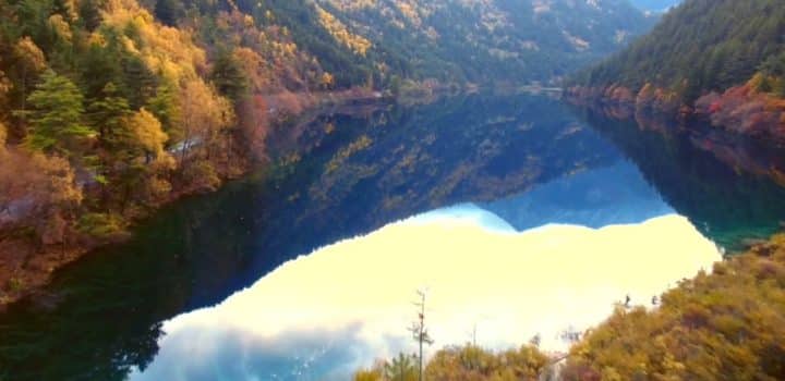 风景无人机无人机航拍四川阿坝州九寨沟风景区 1024x576 1