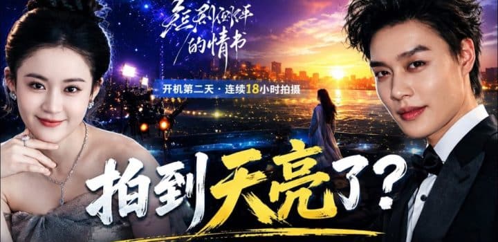 拍摄团队 第二十五时区的情书拍摄到天亮翟一莹柯淳连续18小时不收工凌晨5点50分这一幕看哭了 1024x576 1