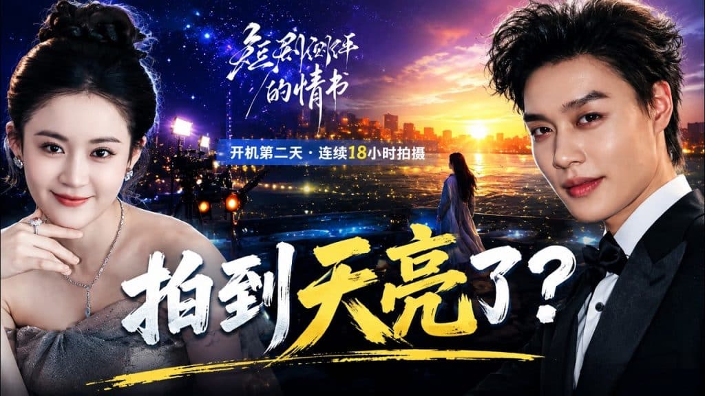 《第二十五时区的情书》拍摄到天亮!翟一莹柯淳连续18小时不收工,凌晨5点50分这一幕看哭了